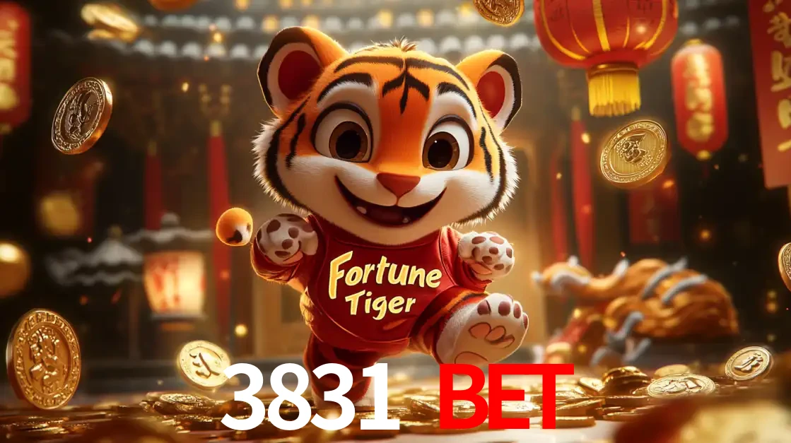 O alegre personagem do Fortune Tiger correndo sobre um caminho de moedas de ouro, simbolizando os grandes prêmios e a diversão do popular jogo de slot do 3831 bet.